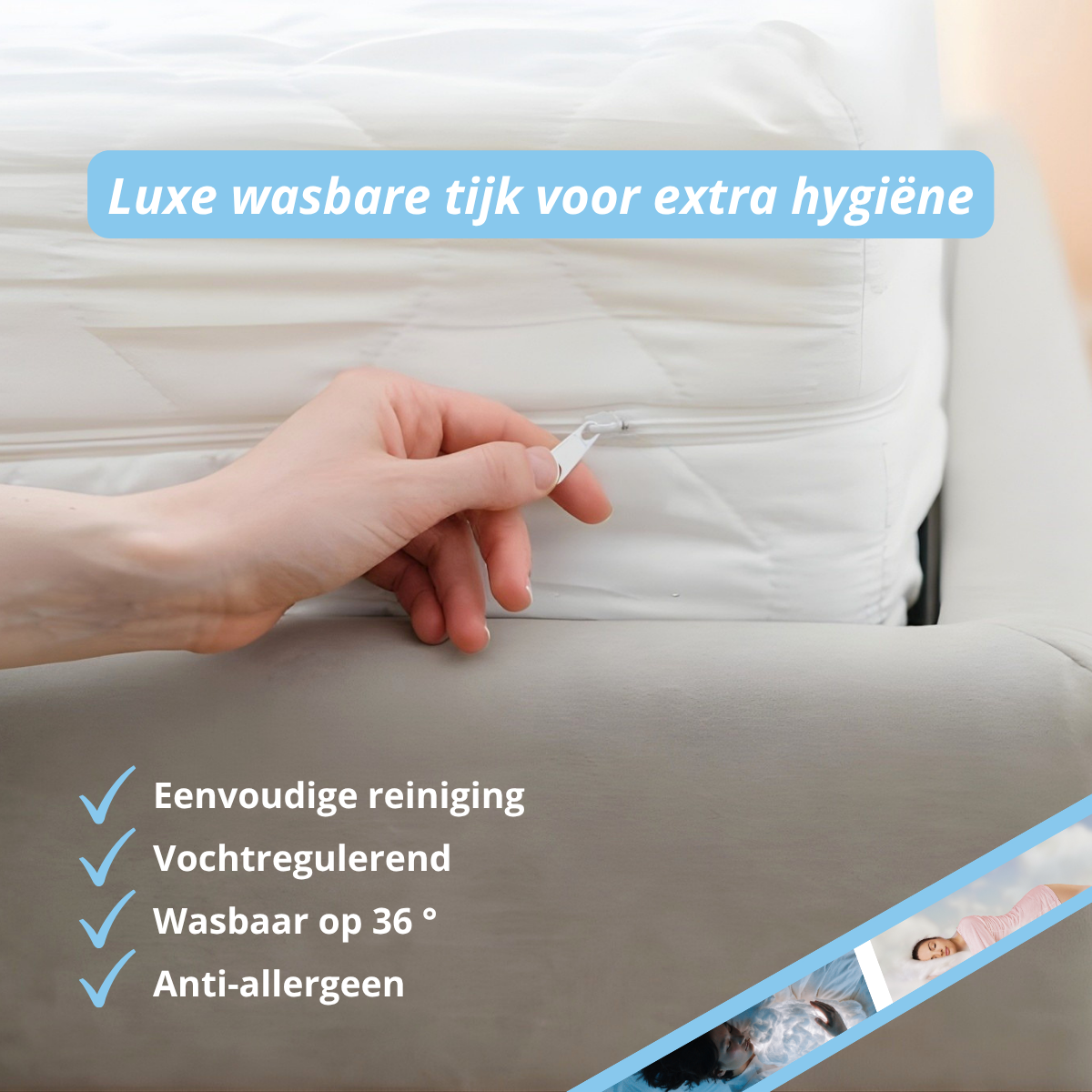 Matras - 14 cm dik - Hybrid Schuim matras