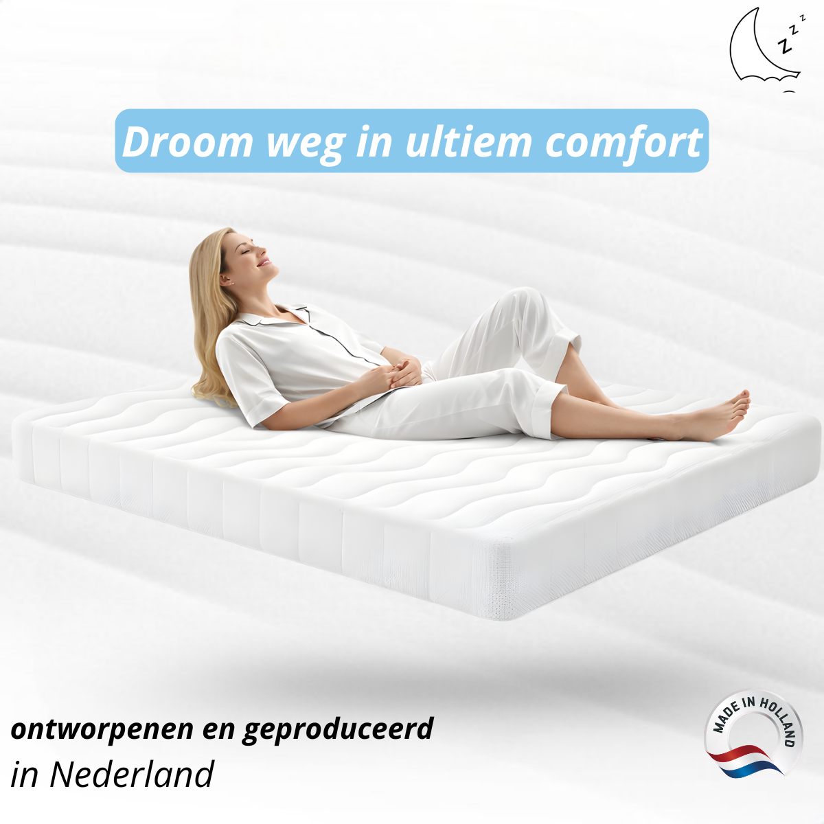Matras - 14 cm dik - Hybrid Schuim matras