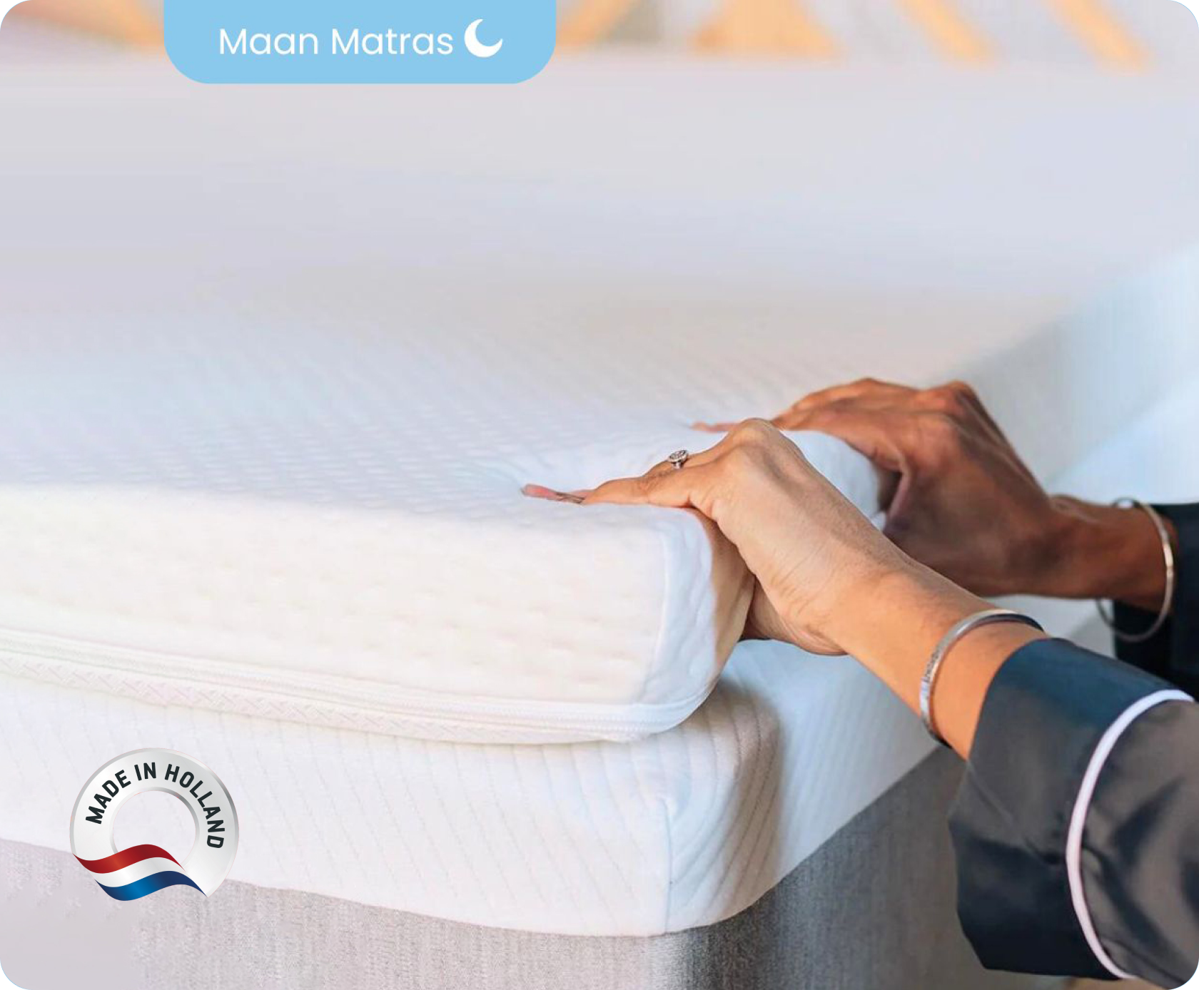 Maan matras® Pillow | Afritsbaar en wasbaar.