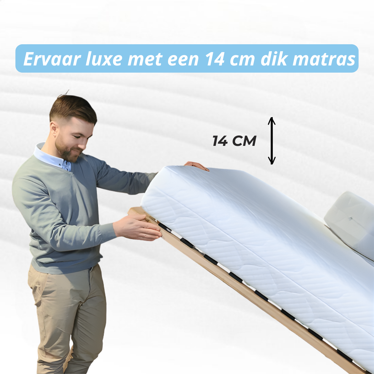 Matras - 14 cm dik - Hybrid Schuim matras