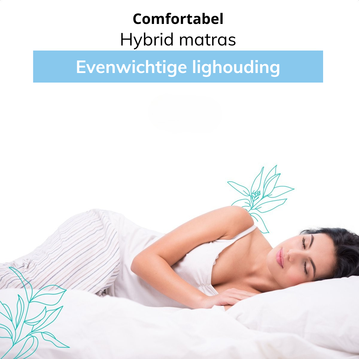 Matras - 14 cm dik - Hybrid Schuim matras
