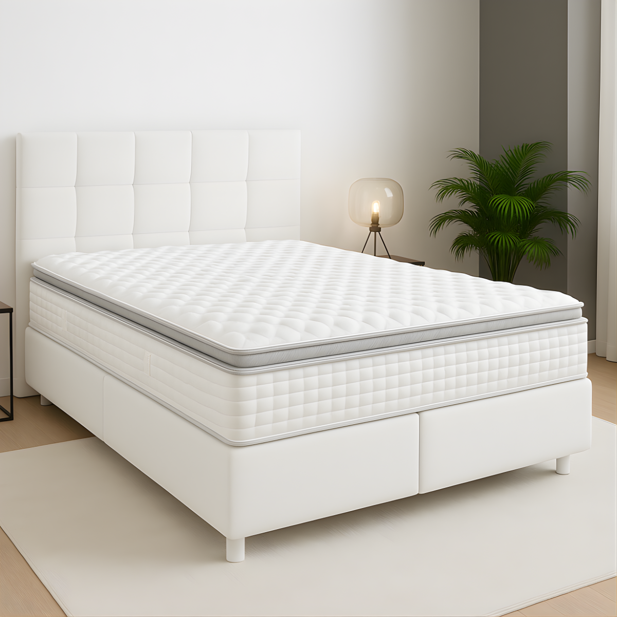 Boxspring crystal | boxspring met opbergruimte | Boxspring wit