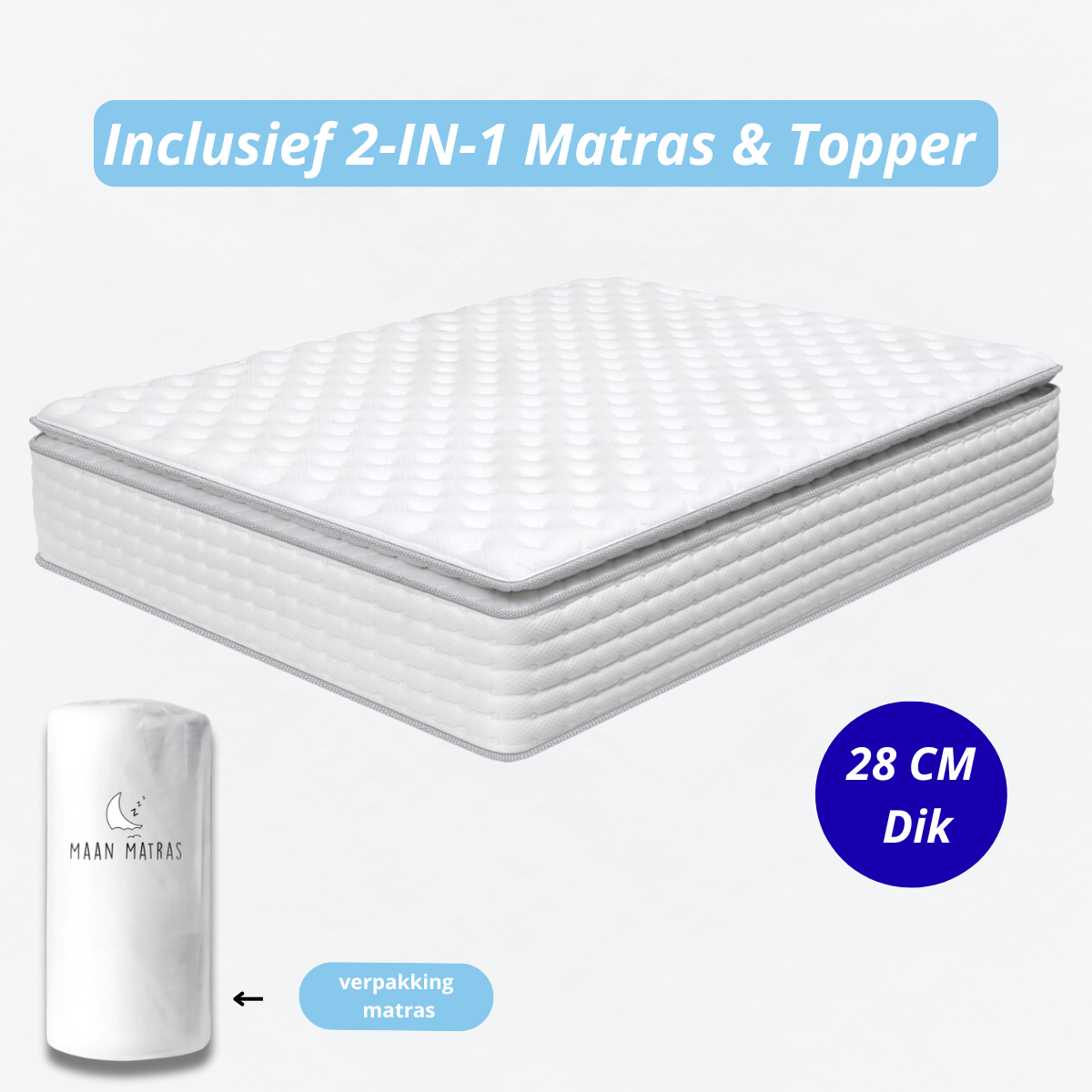 Boxspring crystal | boxspring met opbergruimte | Boxspring wit