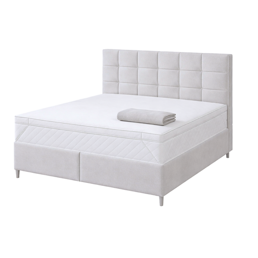 Boxspring compleet | Opbergruimte | Bed | Off-White