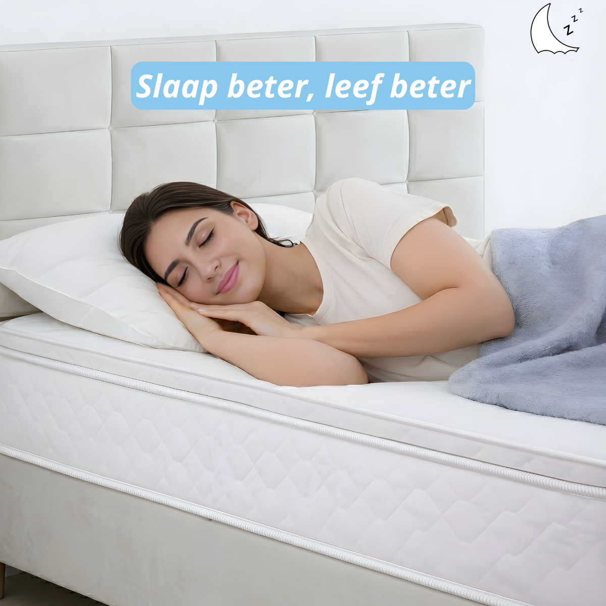 Boxspring compleet | Opbergruimte | Bed | Off-White