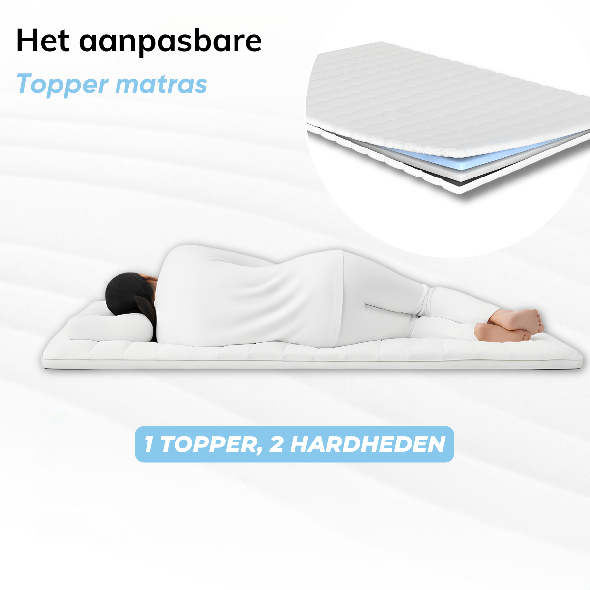 Maan matras® Topper Aanpasbaar