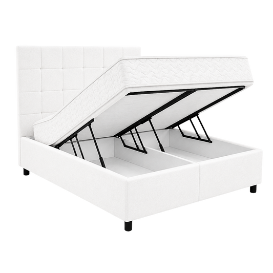 Boxspring compleet | Opbergruimte | Bed | White Crystal